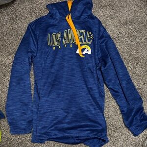 Fanatics Blue and Yellow Los Angeles Rams Sweater